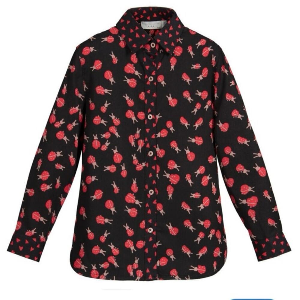 NWT Stella McCartney girls ladybug shirt size 4